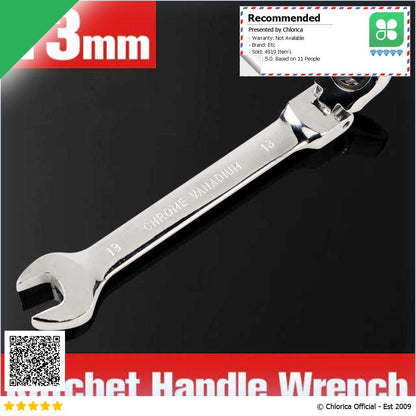 OLOEY Kunci Pas Dual Head Combination Ratchet Wrench Flexible Head CL6 24