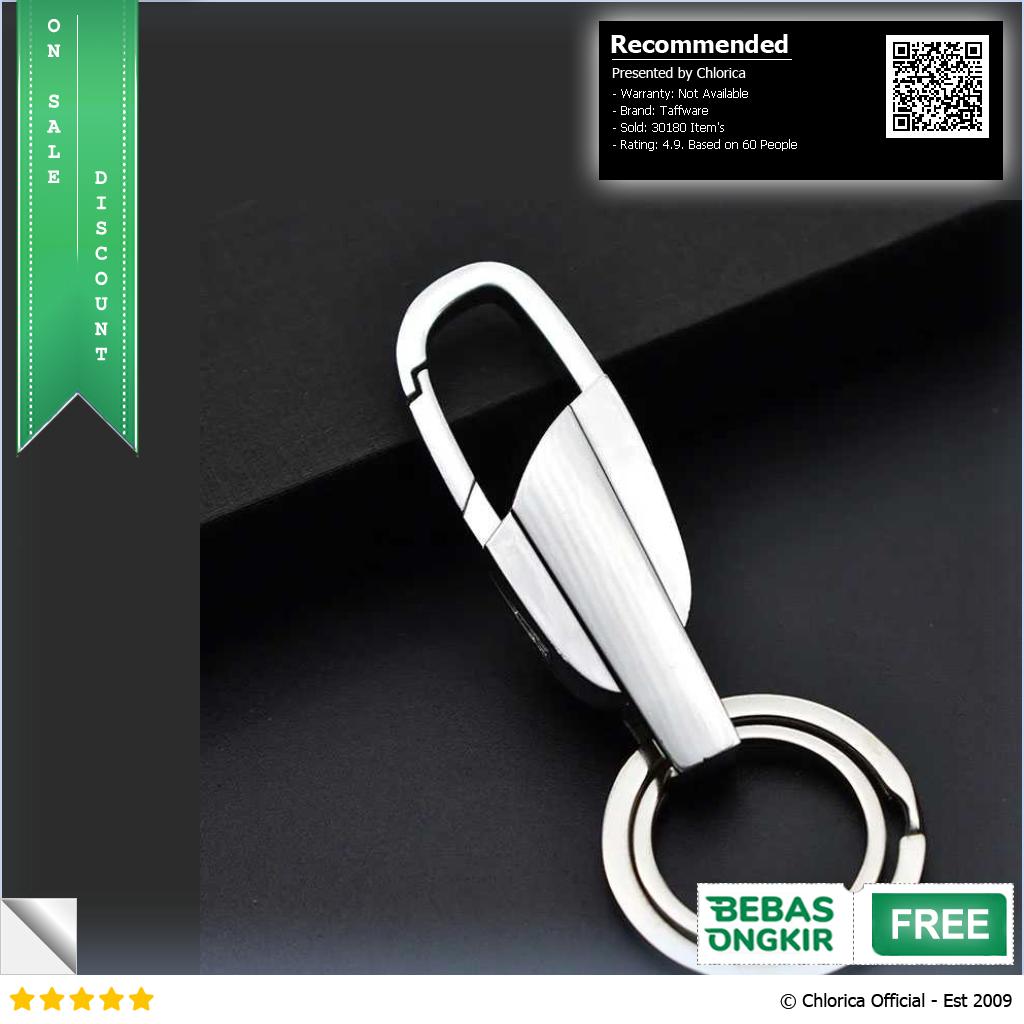 Taffware Gantungan Kunci Carabiner Keychain Stainless Steel K372