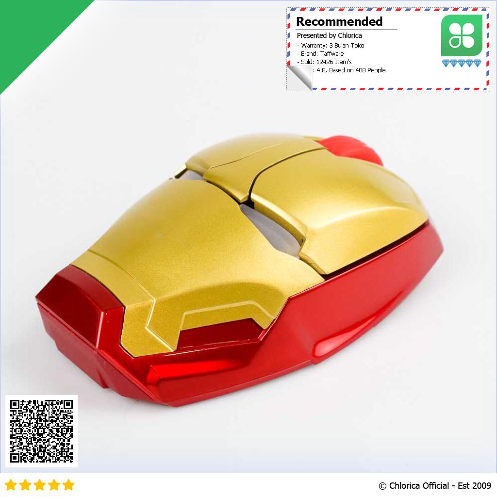 Taffware Mouse Wireless Optical Iron Man 2.4 Ghz M8