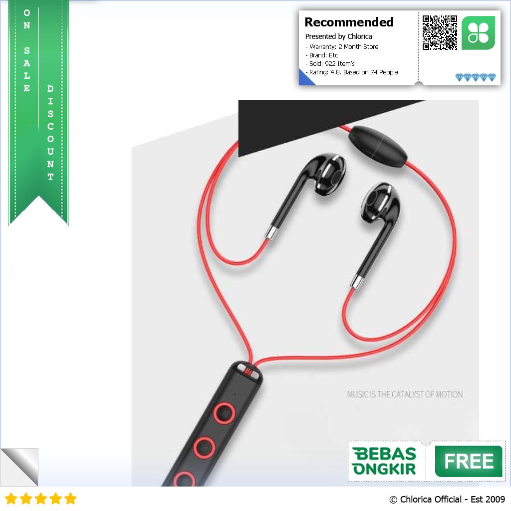 Earphone Bluetooth V5.1 EDR Sports with Magnetic Neckband BT313