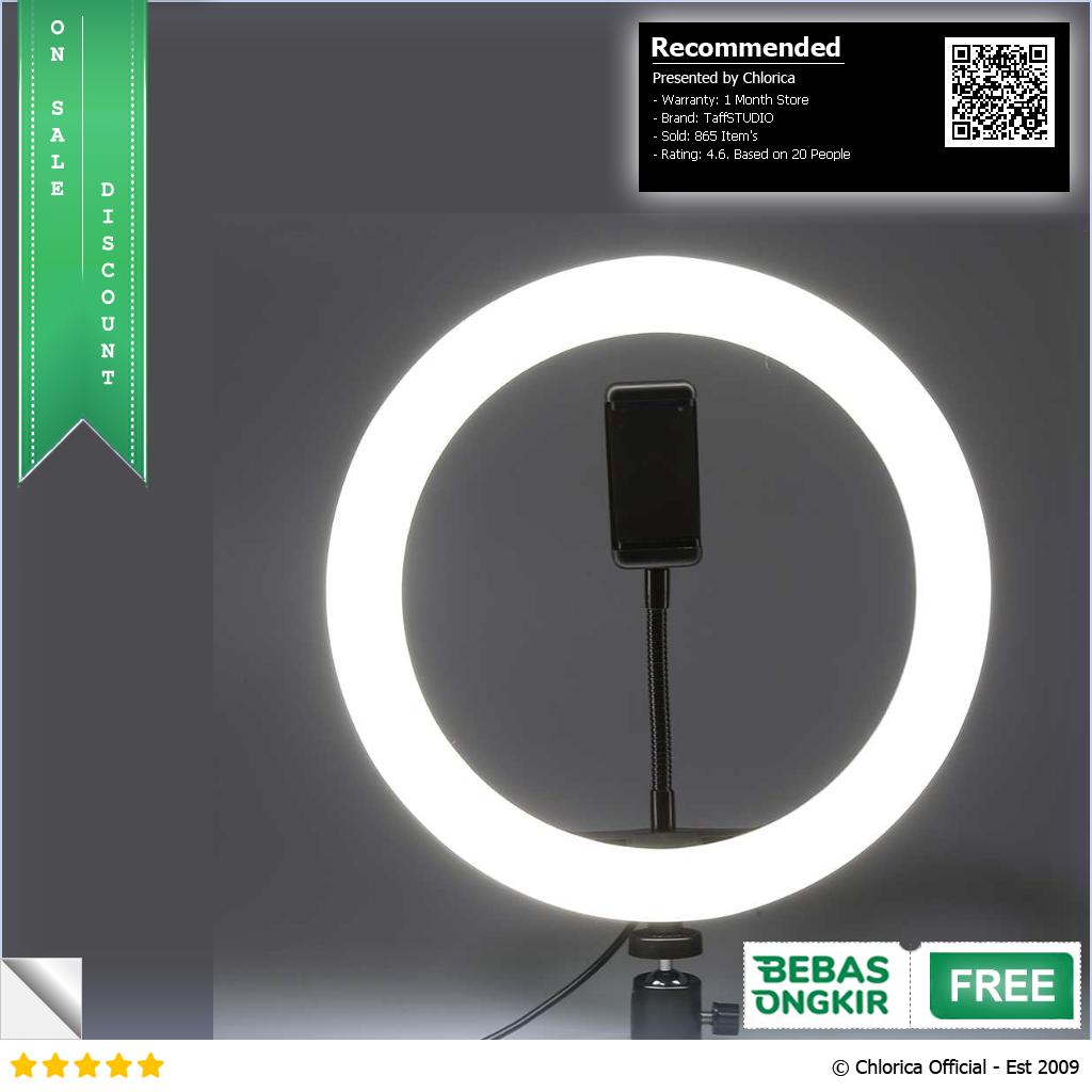 TaffSTUDIO Centechia Lampu Halo Ring Light LED 128 LED 26cm RL 20