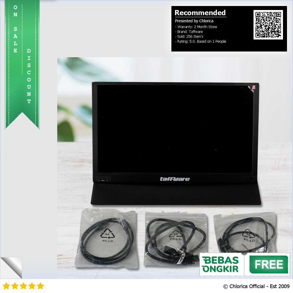 Taffware Portable Monitor FHD 15.6 Inch 1080p with Touchscreen