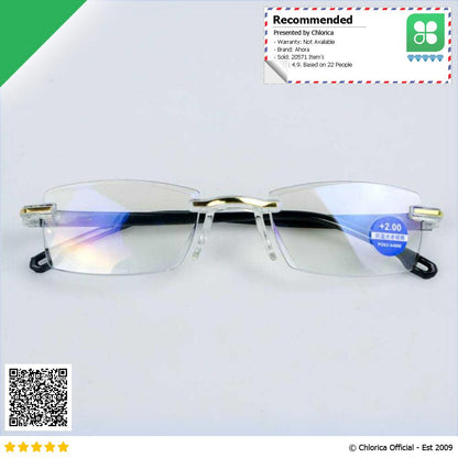 Ahora Kacamata Baca Rabun Dekat Frameless Anti Blue Light Glasses 641