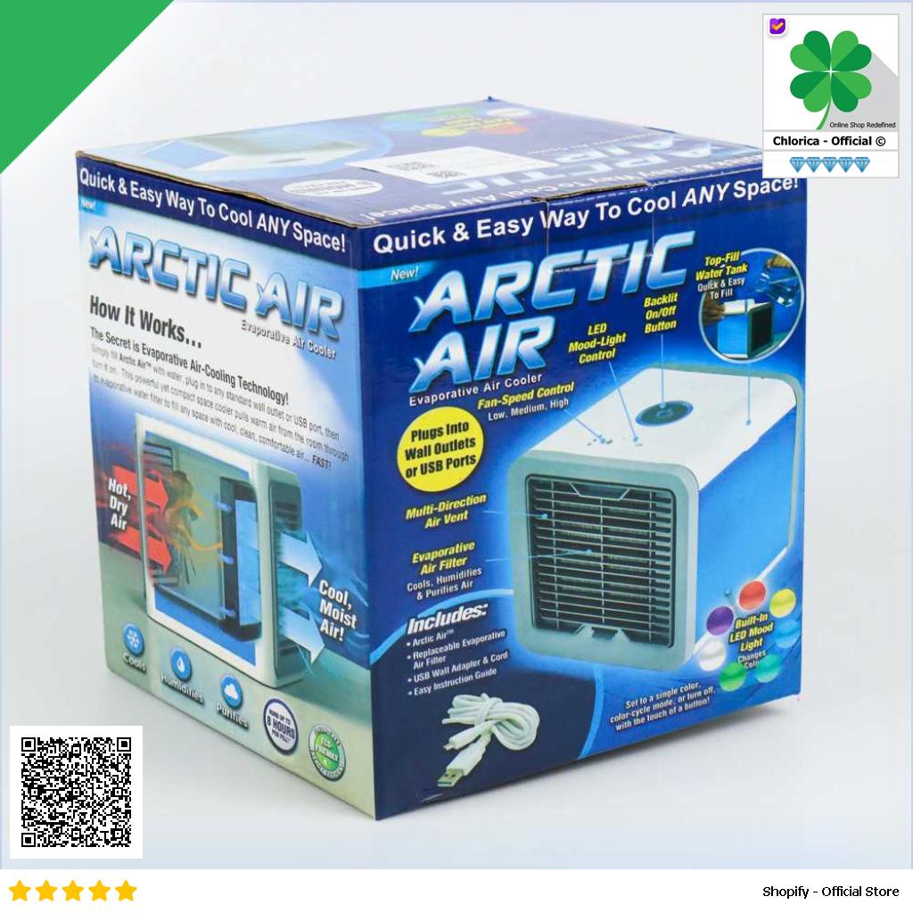 Taffware HUMI Air Cooler Mini Fan AC LED Kipas Penyejuk Ruangan 550ml AA MC4