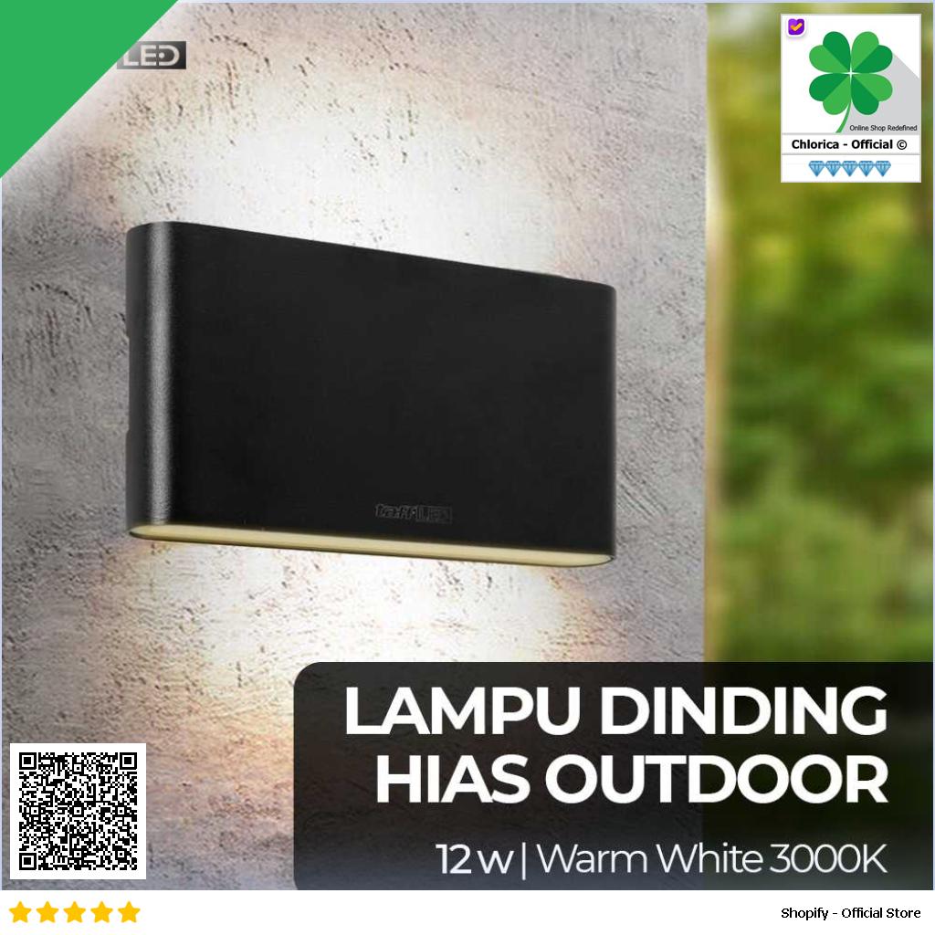 TaffLED Lampu Dinding Hias Outdoor Minimalis Waterproof Warm White NR 10