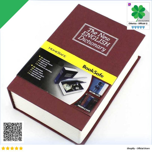 HOMESAFE Kotak Buku Kamus Hidden Security Box Dictionary Book Key Lock KBS 803