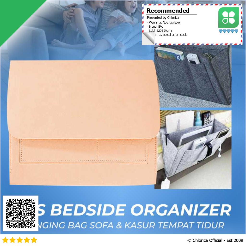 LENZERO Tas Bedside Organizer Sofa Kasur Tempat Tidur Hanging Bag NL A 050