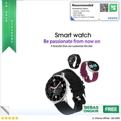 SKMEI Smartwatch Sport Tracker Blood Pressure Heart Rate H30