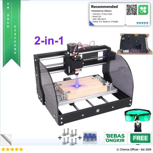 TwoWin DIY Laser Engraving Machine CNC 3 Axis 3000mW 60W 3018PRO