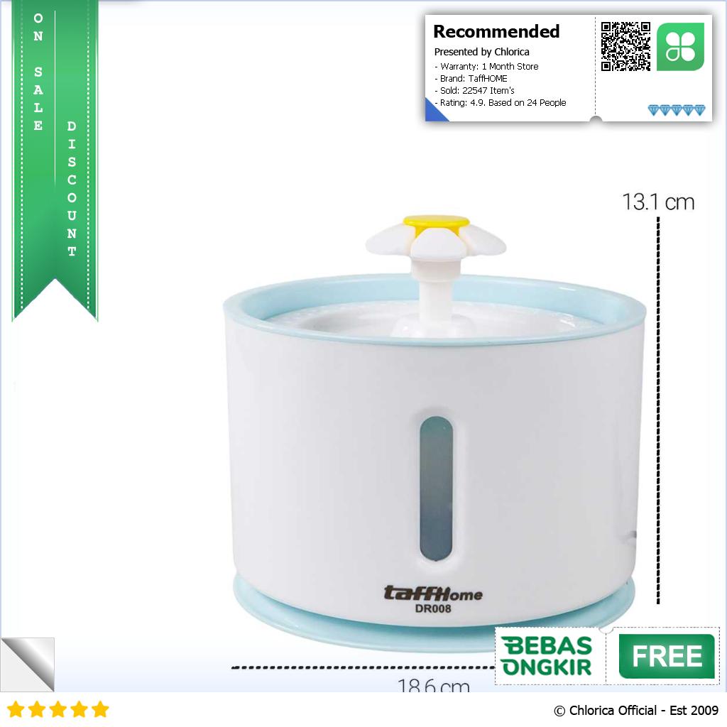 TaffHOME Water Dispenser Fountain Tempat Minum Anjing 2.4L DR008