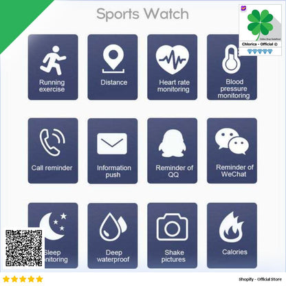 SKMEI Smartwatch Sport Tracker Bluetooth Heart Rate 116 PLUS