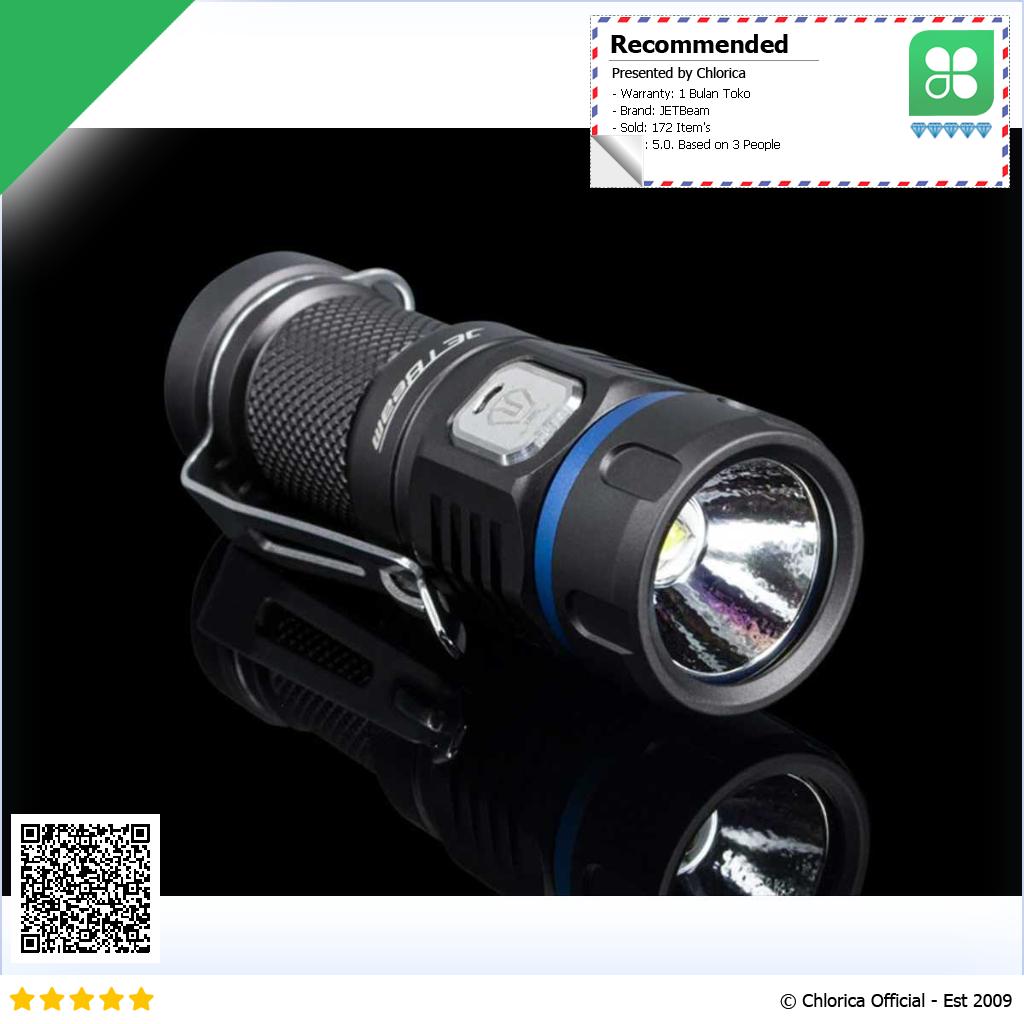 JETBeam Senter LED Luminus SST40 990 Lumens E20R