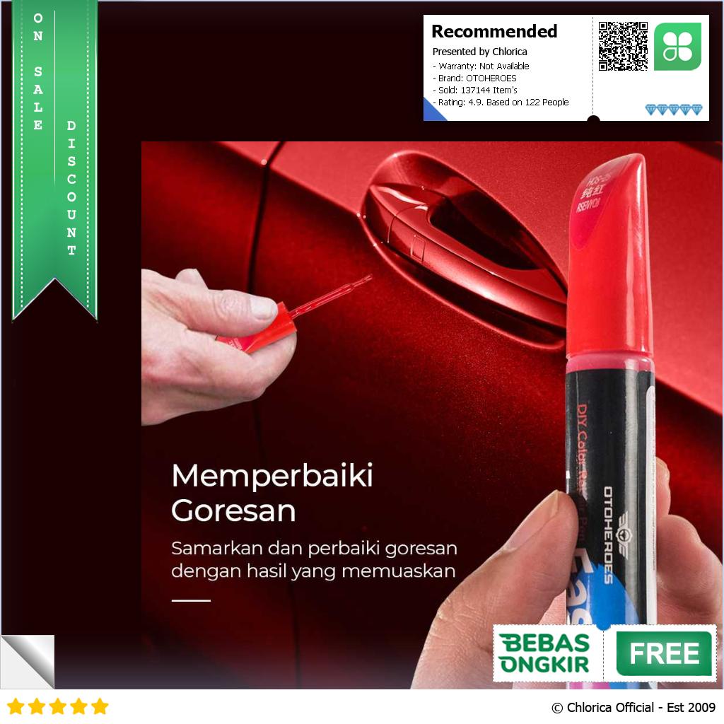 OTOHEROES ColorEasy Cat Penghilang Lecet Cat Mobil Scratch Paint 12ml BS 1 CH 015 YS 312 HOS 25