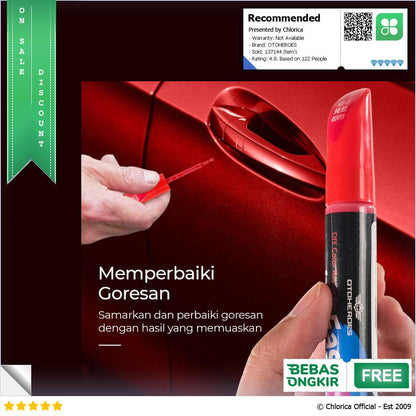 OTOHEROES ColorEasy Cat Penghilang Lecet Cat Mobil Scratch Paint 12ml BS 1 CH 015 YS 312 HOS 25