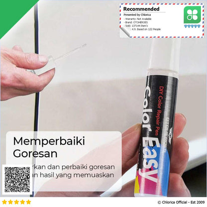 OTOHEROES ColorEasy Cat Penghilang Lecet Cat Mobil Scratch Paint 12ml BS 1 CH 015 YS 312 HOS 25