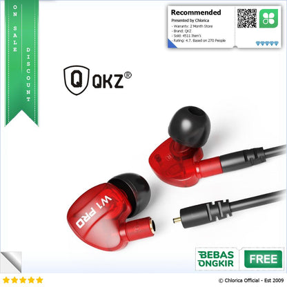 QKZ Earphone Olahraga Dengan Mic QKZ W1 PRO