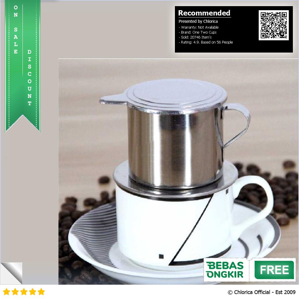 One Two Cups Vietnam Drip Coffee Filter Pot Saringan Kopi LC1