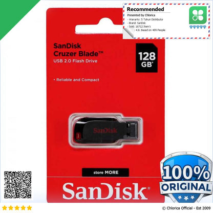 SanDisk Cruzer Blade Flashdisk USB 2.0 SDCZ50