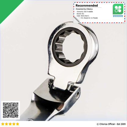 OLOEY Kunci Pas Dual Head Combination Ratchet Wrench Flexible Head CL6 24