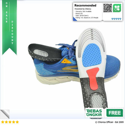 Insole Sepatu Alas Kaki Orthopedic Shock Absorb Gel Orthotic Arch ZYD17