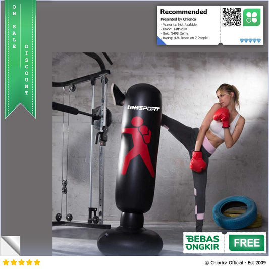 TaffSPORT Vertical Punching Bag Tiang Samsak Inflatable 1.6M DS0096