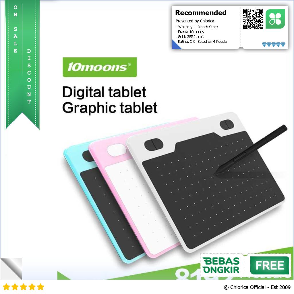 10moons Graphics Digital Drawing Tablet 6 Inch with Stylus Pen T503