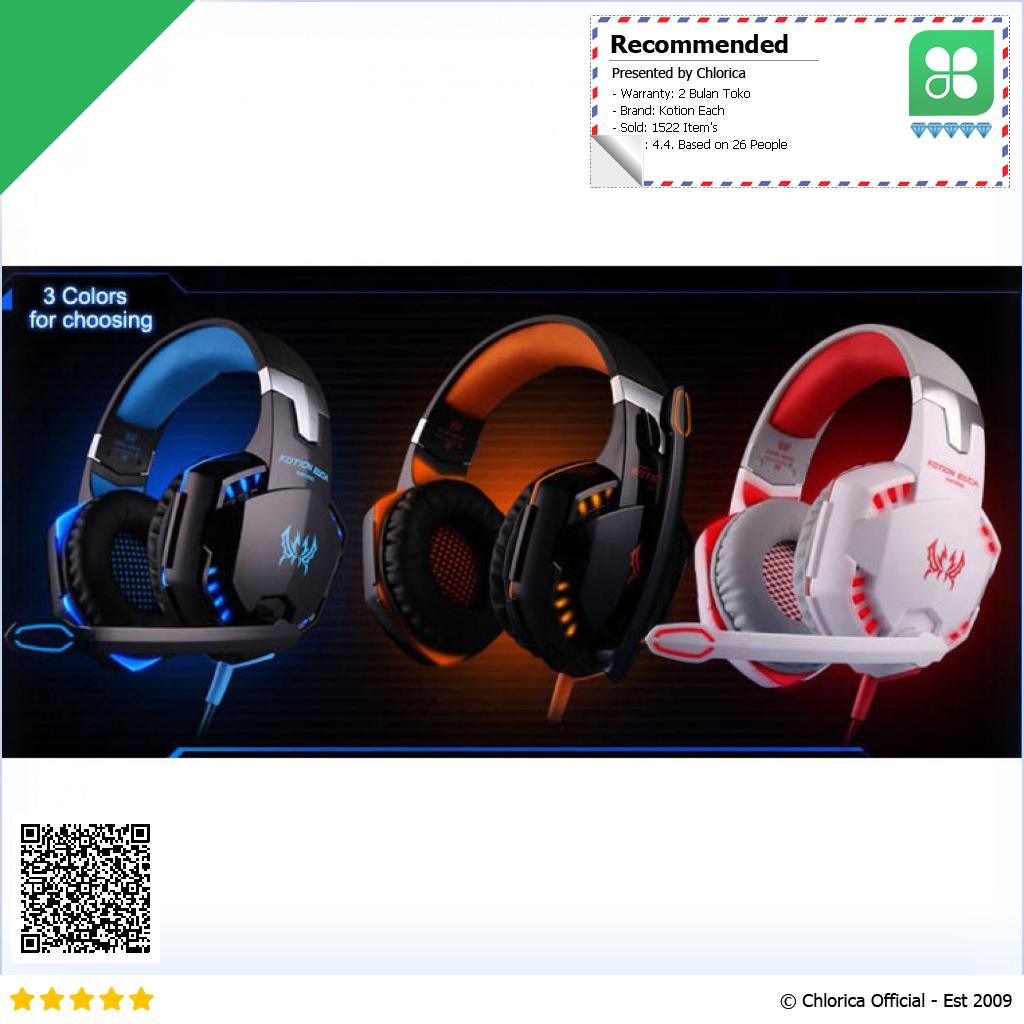 Kotion Each Gaming Headset Super Bass with LED Light G2000