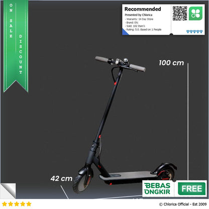 Mankeel Skuter Listrik Lipat Electric Scooter Powerful 6.6 AH 8.5 Inch M187