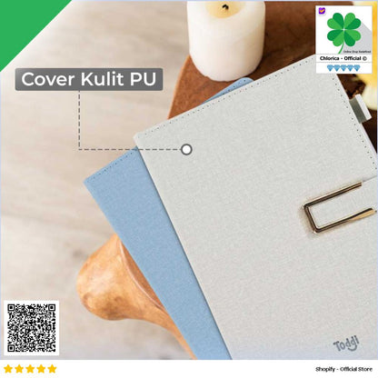 Toddi Notebook Buku Jurnal Catatan Diary Cover Kulit A5 JSK25