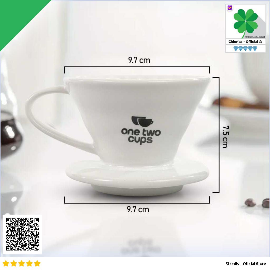 One Two Cups Filter Penyaring Kopi V60 Glass Coffee Filter Dripper ZM639