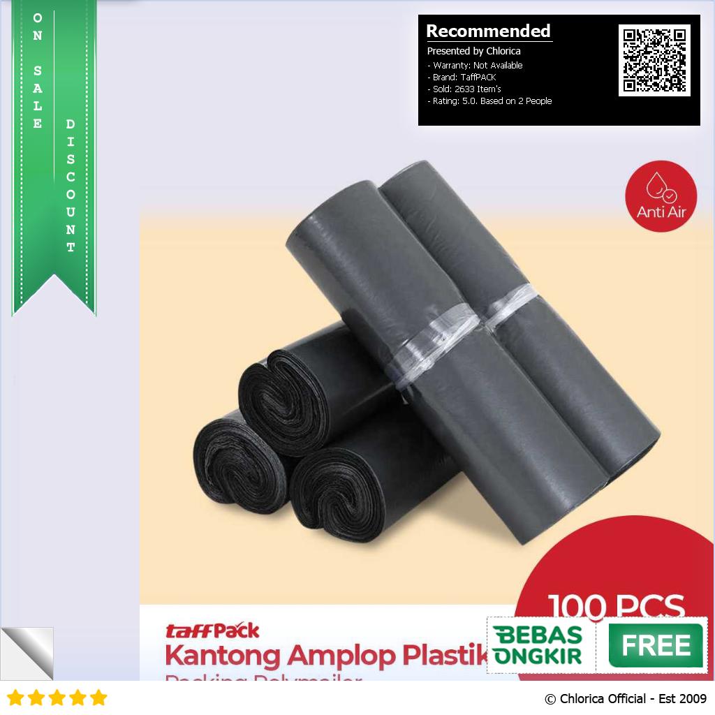 TaffPACK Kantong Amplop Plastik Packing Polybag Recycle 100 PCS