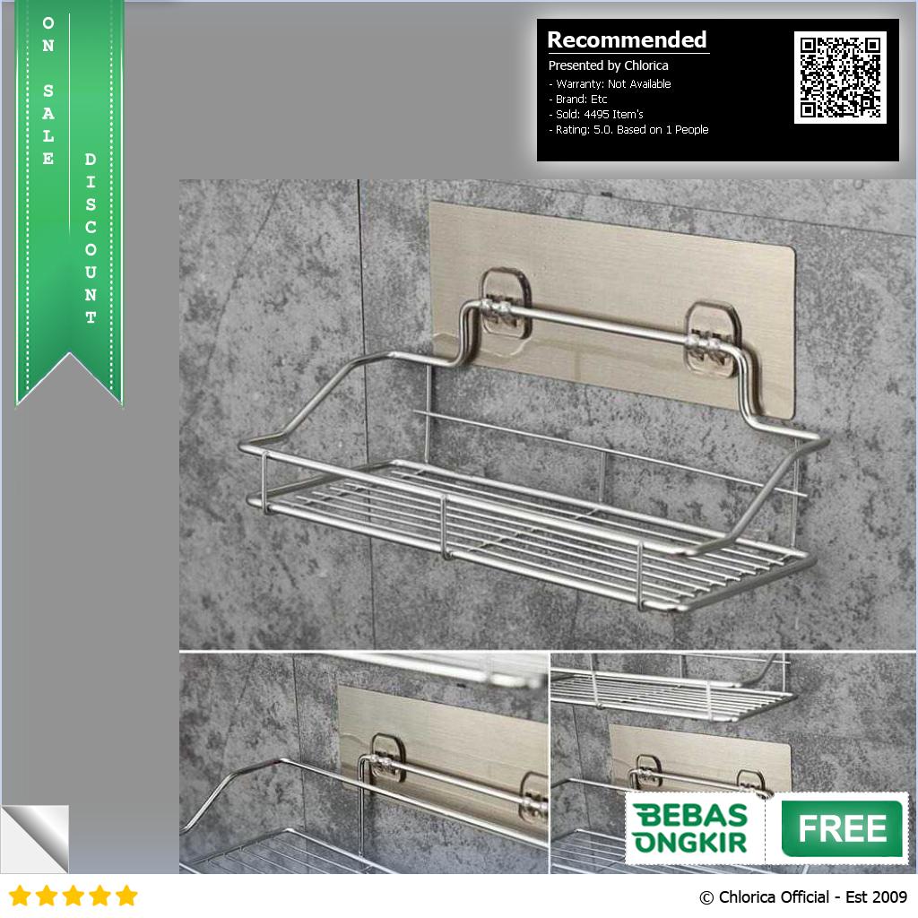 WAIIHA Rak Gantung Kamar Mandi Bathroom Organizer Rack Stainless Steel W21