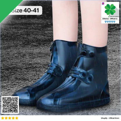 Holajaju Cover Sepatu Pelindung Anti Air Hujan PVC 1 Pair with Buckle H 007