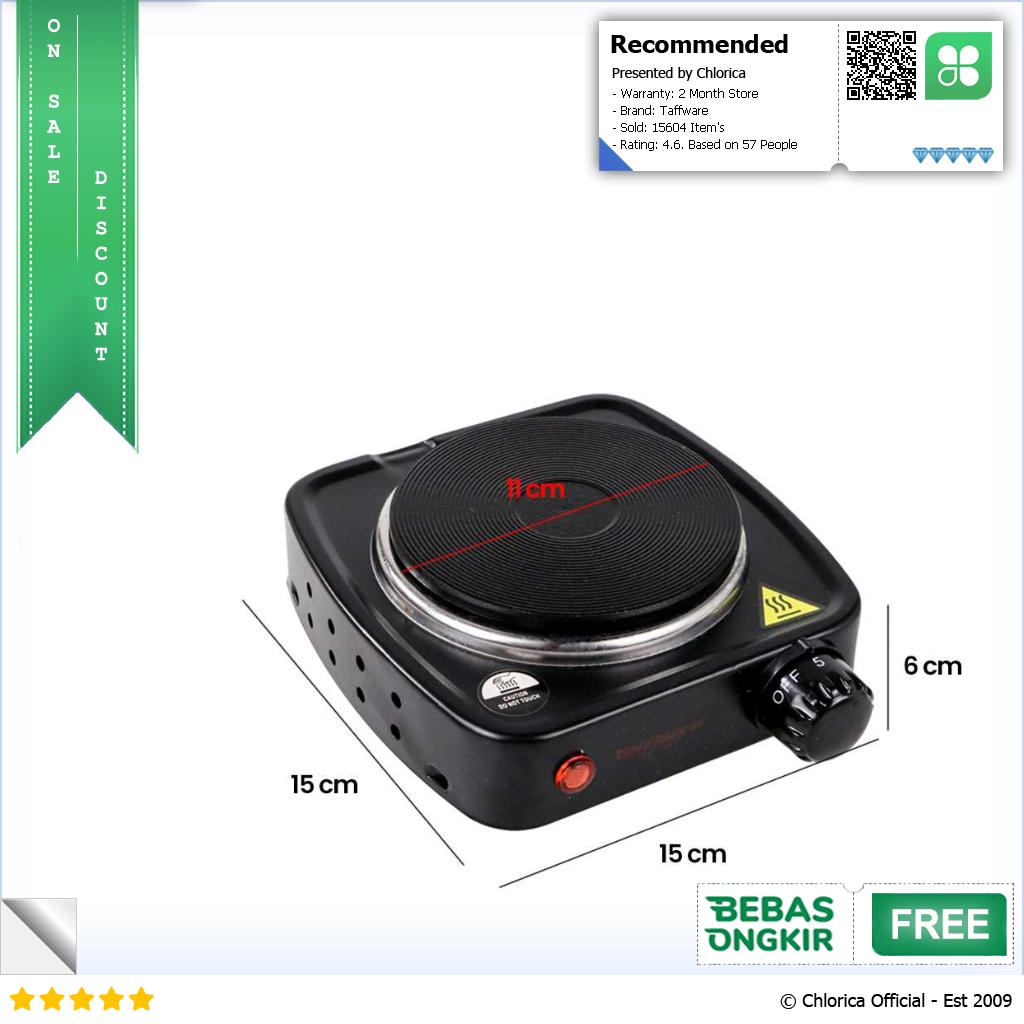 Taffware Kompor Listrik Mini Hot Plate Cooking 500 W DLD 101B