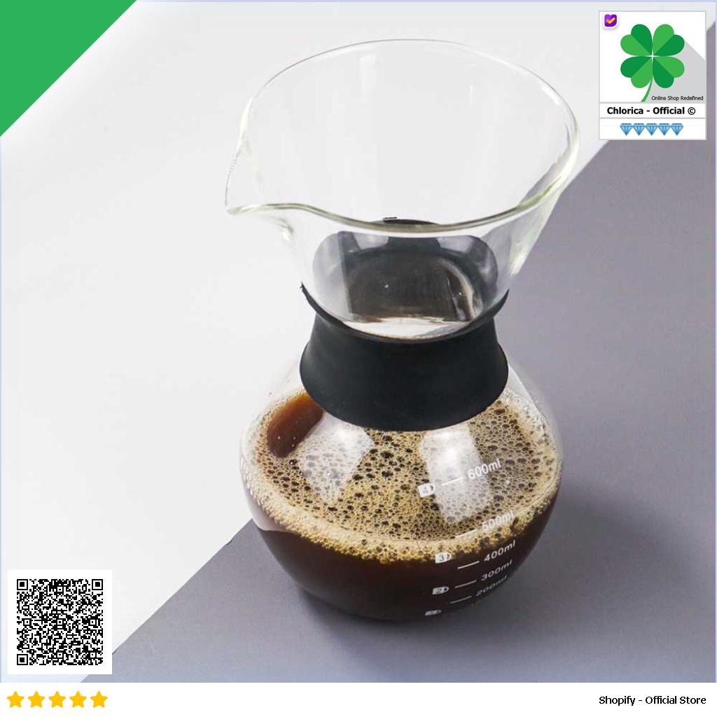 One Two Cups Coffee Server Chemex Drip Pour Over Borosilicate Glass SE111