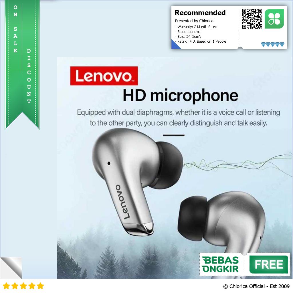 Lenovo Thinkplus TWS Earphone Wireless Bluetooth 5.3 Charging Dock LP5