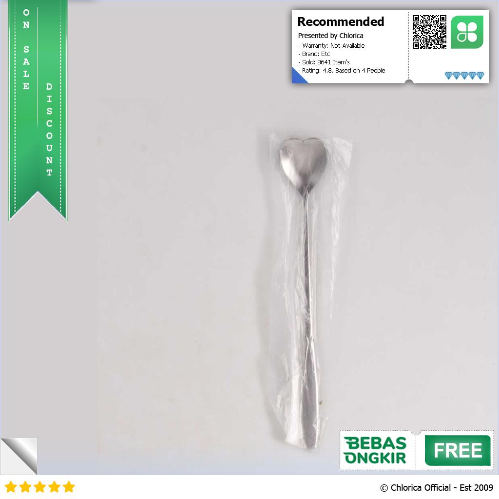 BLEXPRET Sendok Teh Gagang Panjang Long Tea Spoon Stainless Steel TC49