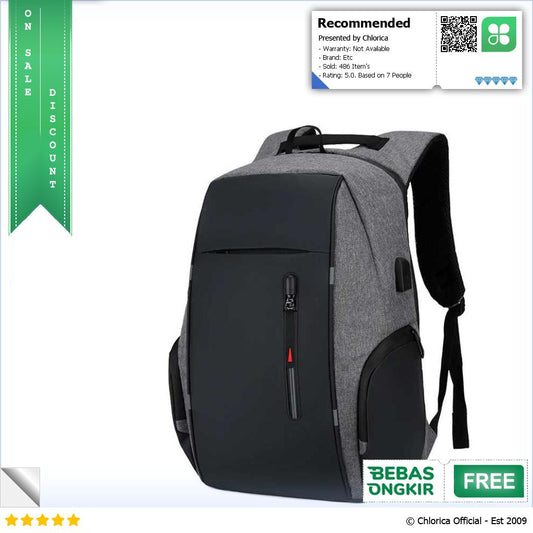 CEAVNI Tas Ransel Laptop Backpack 15.6 Inch with USB Charger Port CV9032