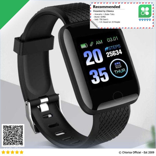 SKMEI Smartwatch Sport Tracker Bluetooth Heart Rate 116 PLUS