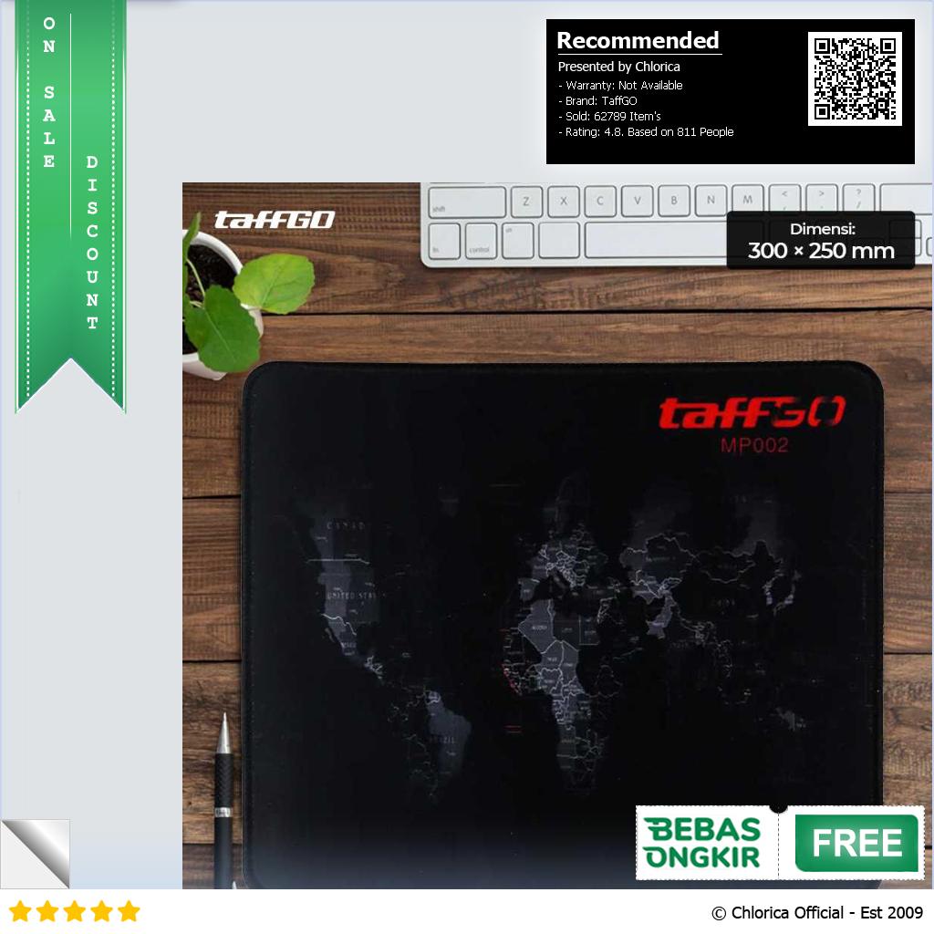 TaffGO Gaming Mouse Pad Desk Mat Motif Peta Dunia MP002