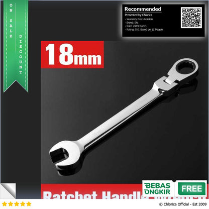 OLOEY Kunci Pas Dual Head Combination Ratchet Wrench Flexible Head CL6 24