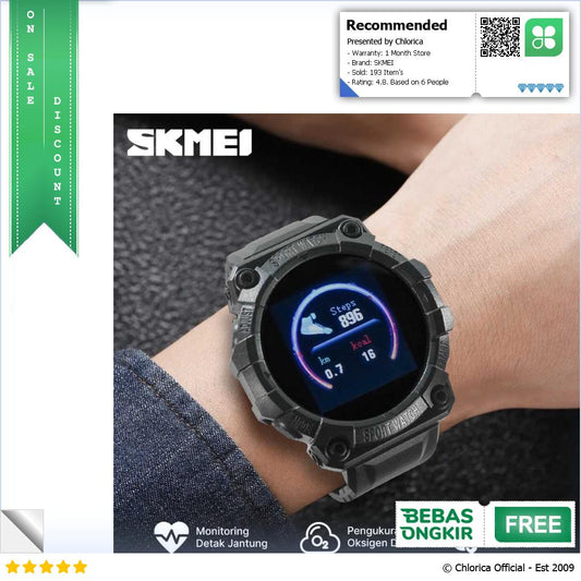 SKMEI Smartwatch Sport Fitness Tracker Heart Rate FD68S