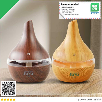 Taffware HUMI Air Humidifier Ultrasonic Wood Grain 300ml K H98