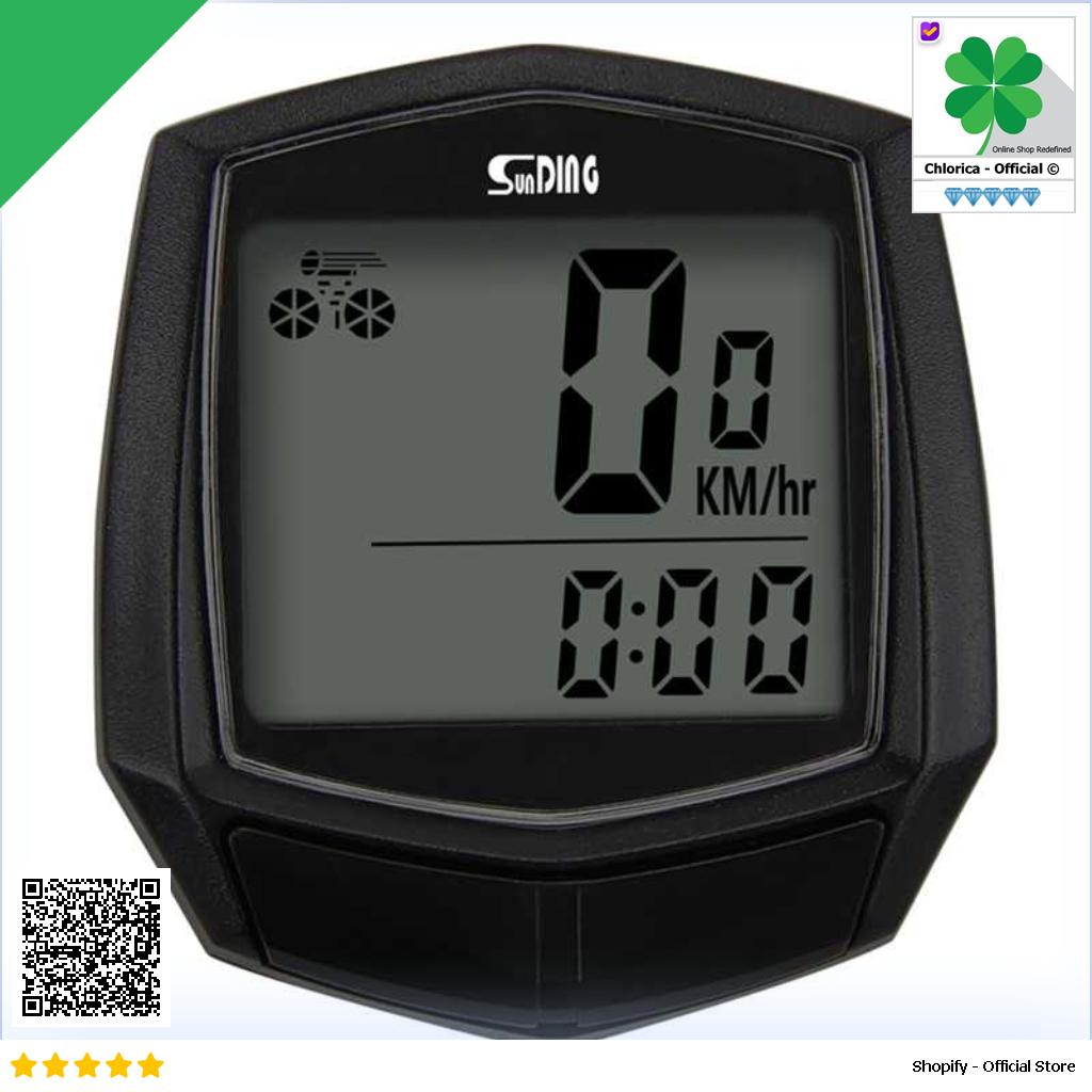 SunDING Odometer Speedometer Monitor Sepeda Waterproof SD 581