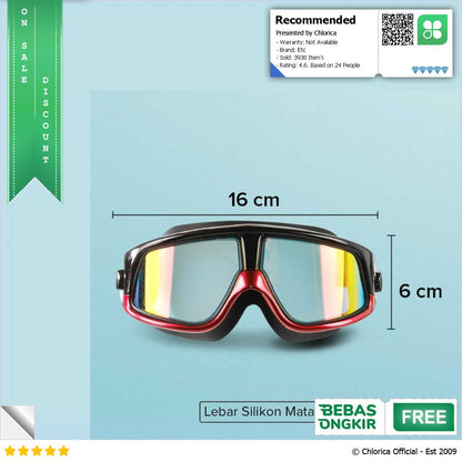 JOUYOU Kacamata Renang Diving Snorkling Anti Fog UV Protection E0735