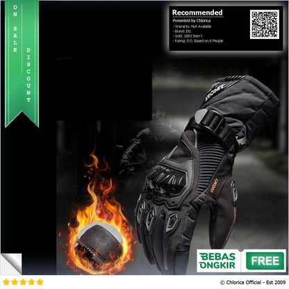 Suomy Sarung Tangan Motor Windproof Touch Screen Gloves Size L WP02 2