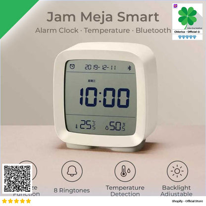 Qingping Jam Meja Smart Alarm Clock Temperature Bluetooth CGD1