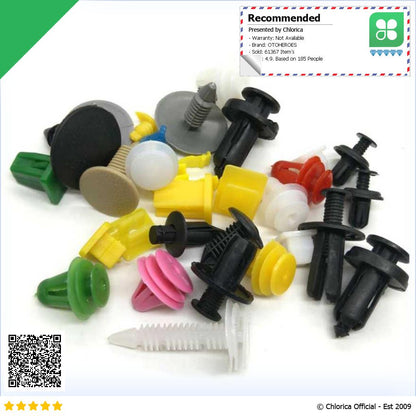 OTOHEROES Baut Rivet Mobil Universal Plastik 200 PCS PE02