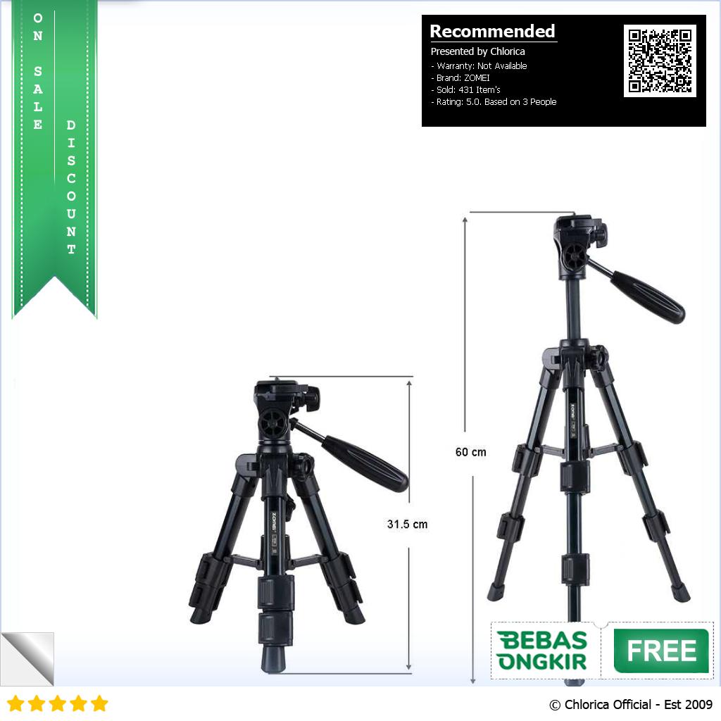 ZOMEI Tripod Mini Kamera Portable with Quick Release Lock 60cm Q100