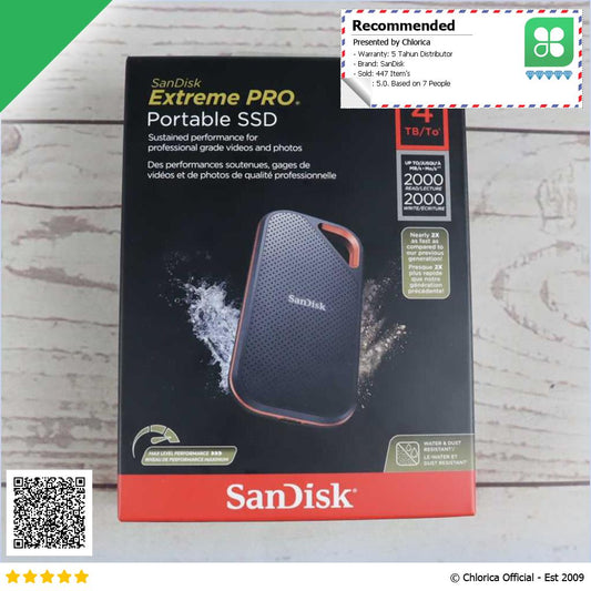 SanDisk Extreme PRO Portable SSD 2000MB s USB Type C 3.2 SDSSDE81